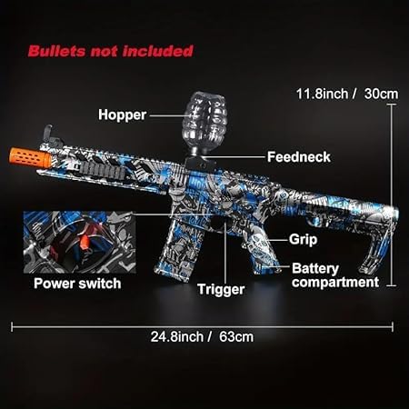 FREK SELAK Edition Electric M4 Ball Blaster Gun Toys, Eco-Friendly